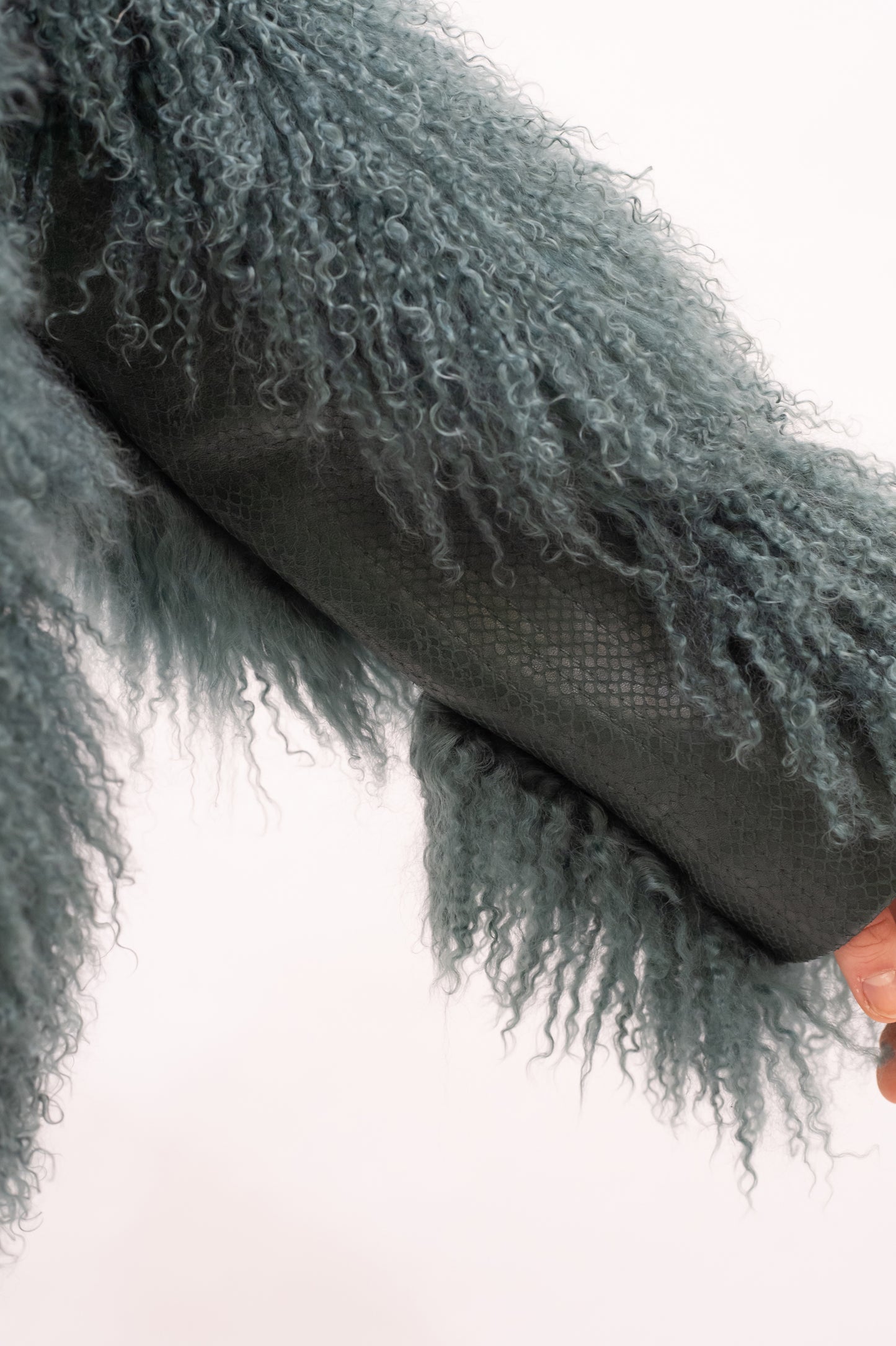 Kurze Zottel Jacke Tibetlammfell