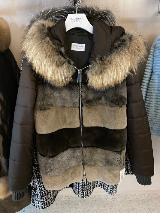 Steppjacke mit Kapuze 2 in 1